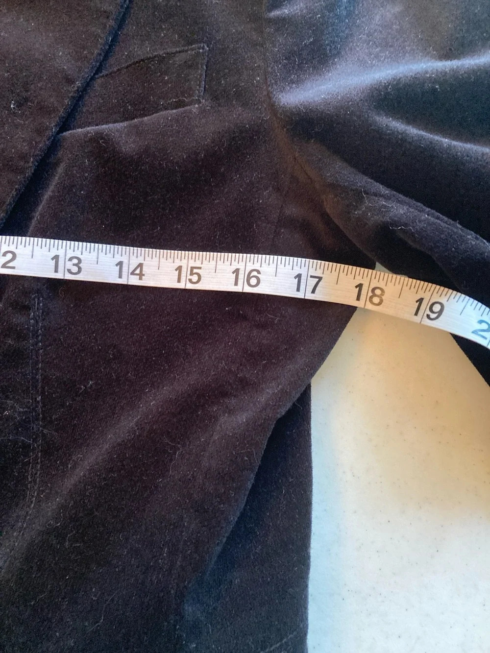 Talbots Black Velvet Single-Button Blazer - Picture 7 of 8